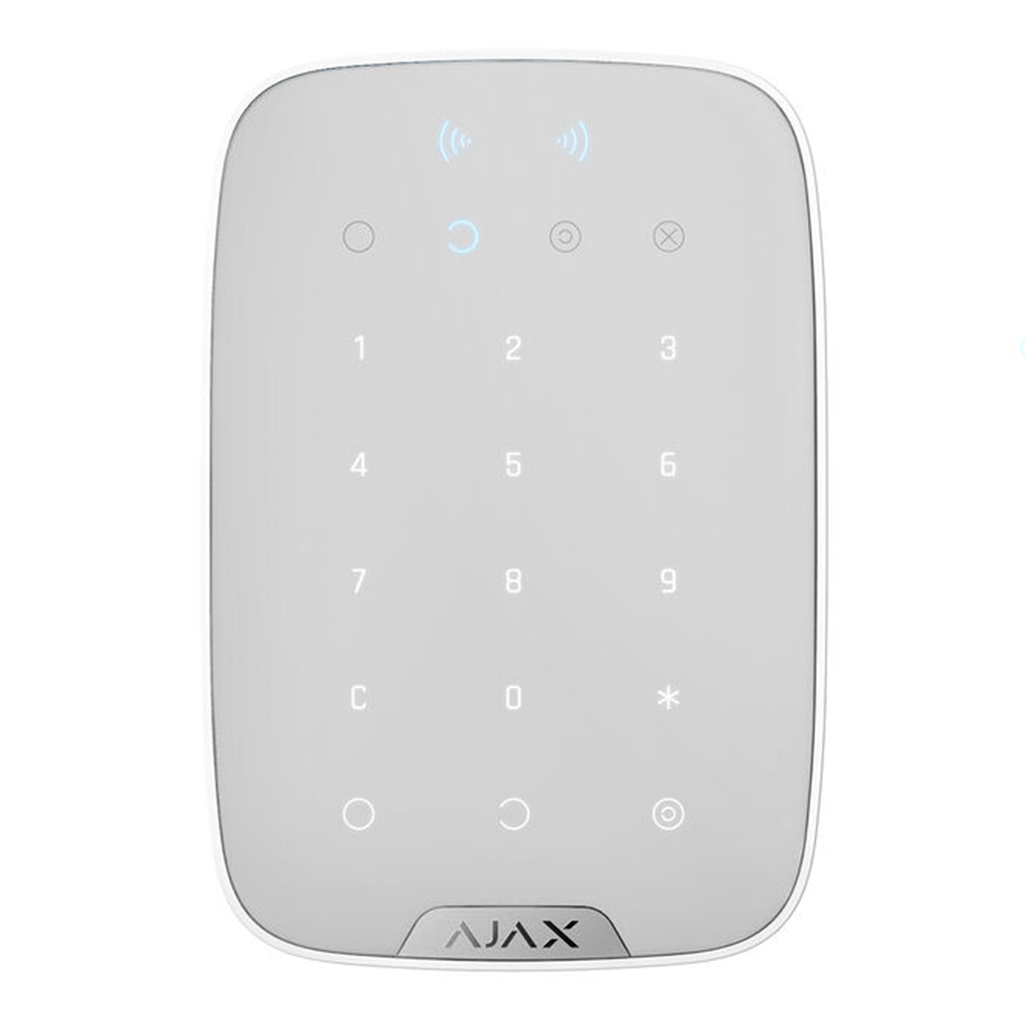 AJAX KeyPad Plus juhtmevaba juhtklaviatuur Ajax KeyPad Plus juhtmeta juhtimisklaviatuur on loodud Ajaxi turvasüsteemi juhtimiseks – lubage, keelake, kaitske, ak