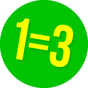 1=3